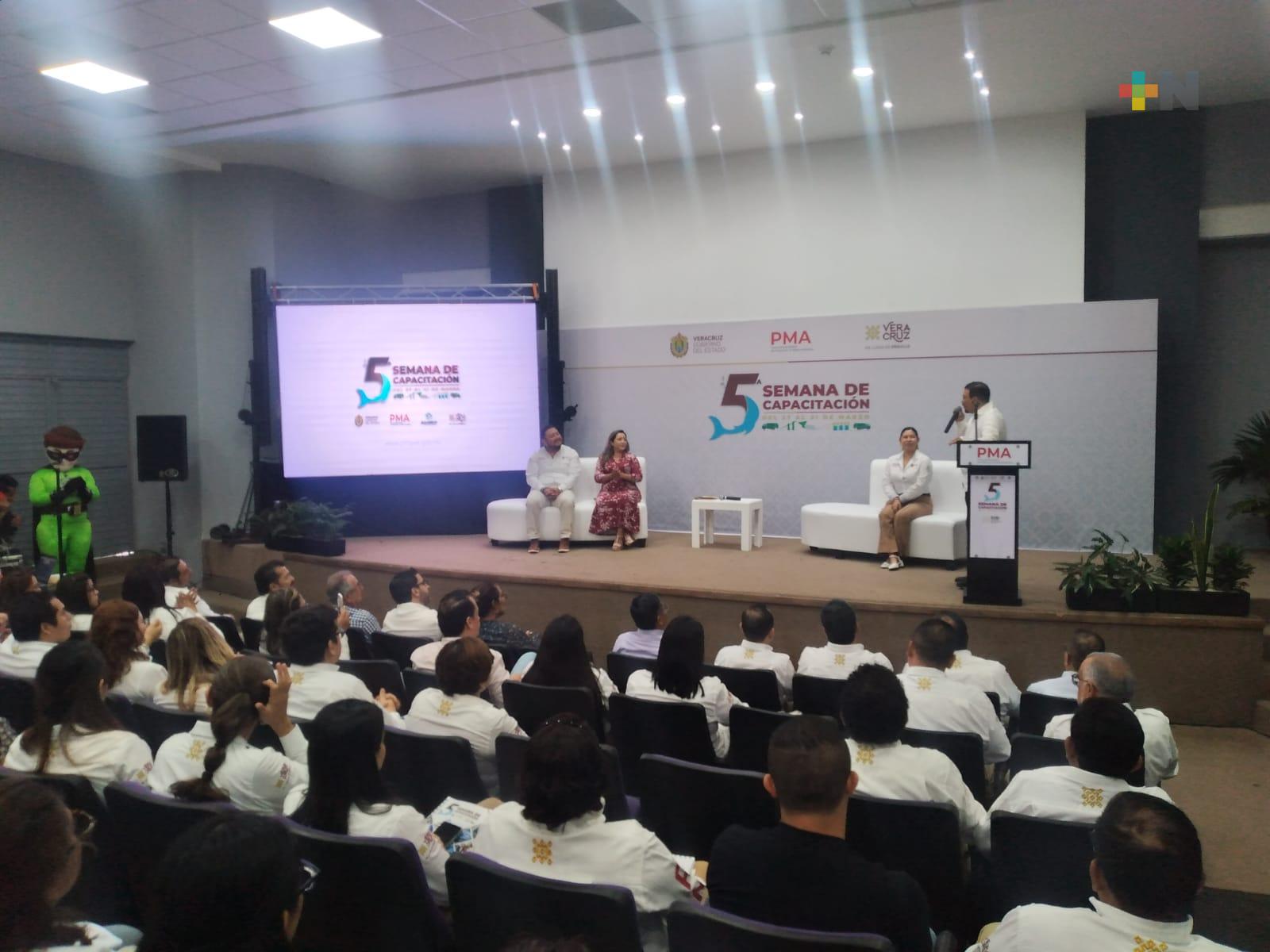 Inauguran Quinta Semana de Capacitación de la PMA