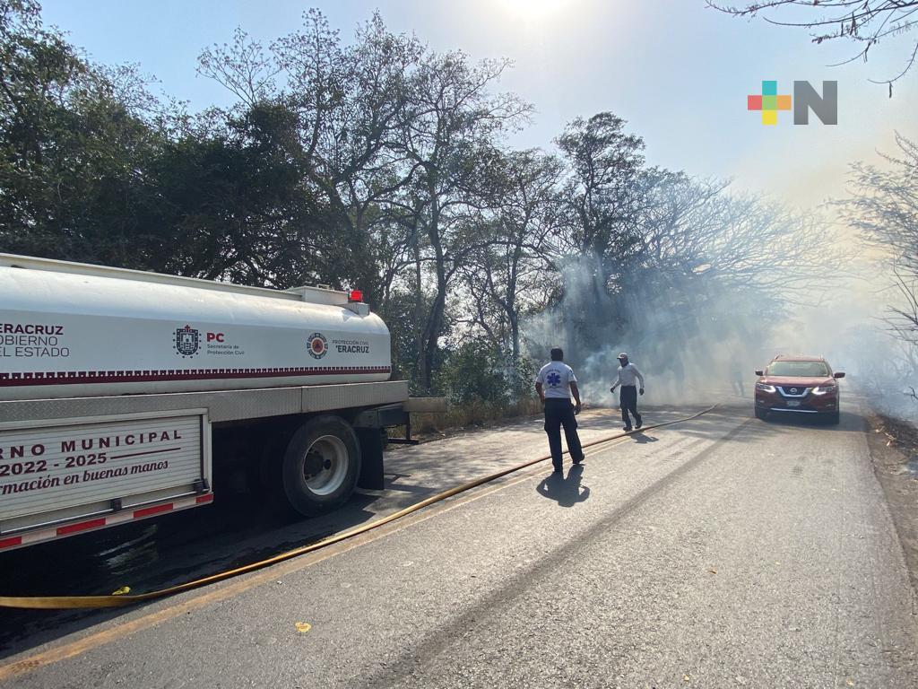 Informa SPC sobre Incendio de pastizal en Actopan
