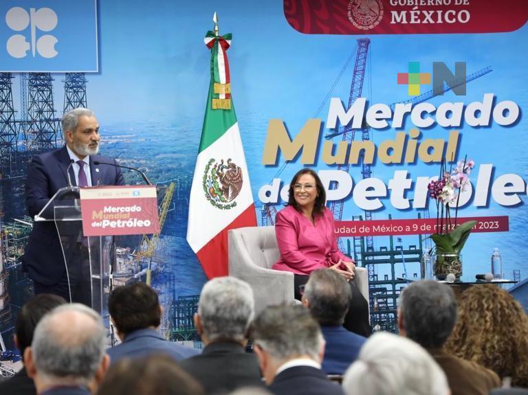 Encabezan Rocío Nahle y secretario de la OPEP, conferencia magistral «Mercado Mundial del Petróleo»