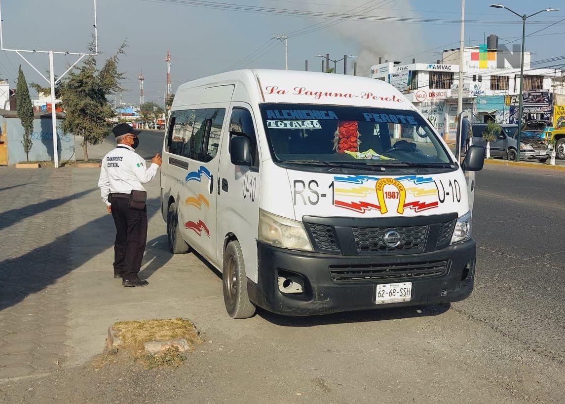 De enero a febrero, fueron detenidas 8 personas por prestar servicio no concesionado