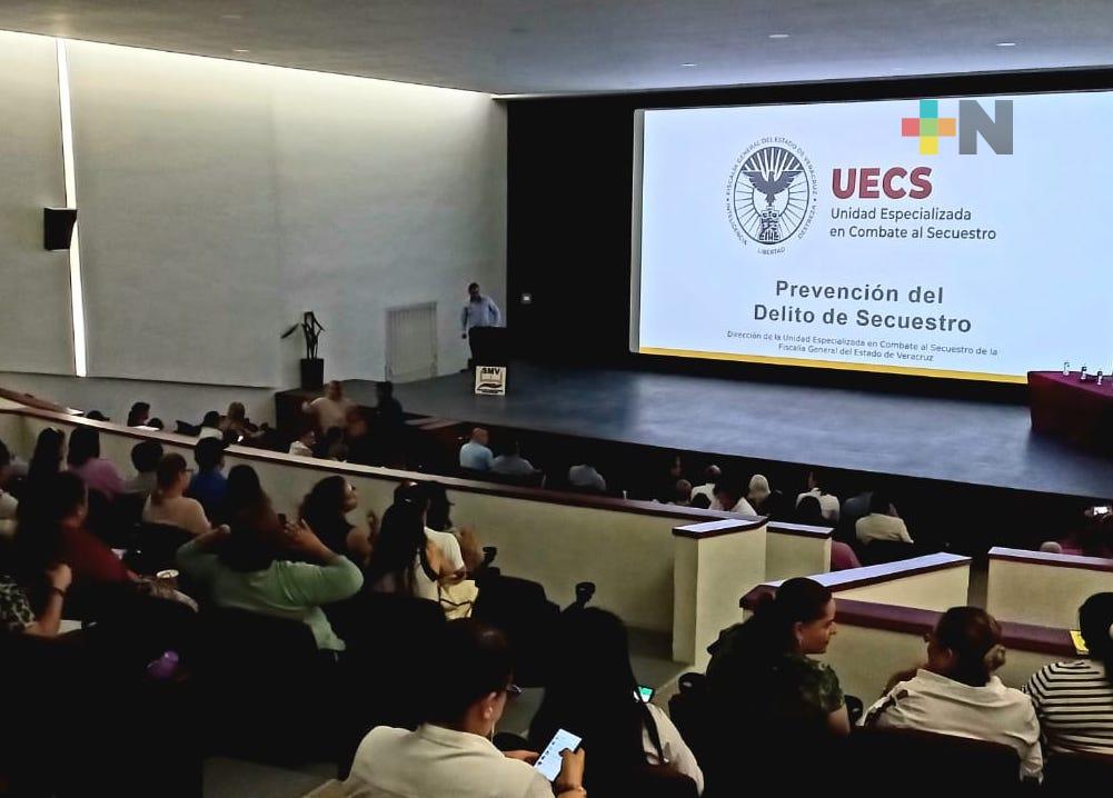 Capacita UECS a integrantes del Sindicato Magisterial Veracruzano en delitos de secuestro y engaño telefónico