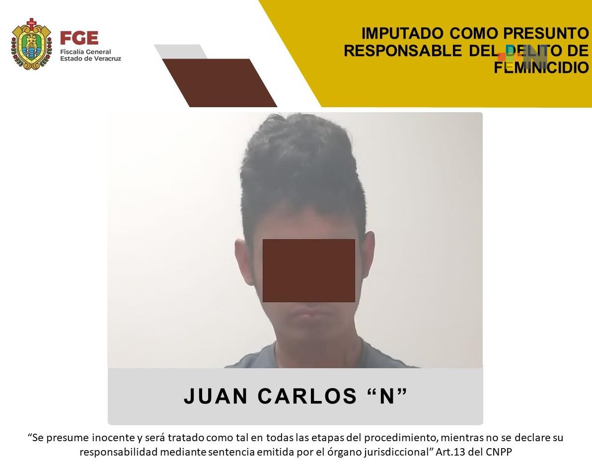 Juan Carlos «N» es imputado como presunto responsable de feminicidio