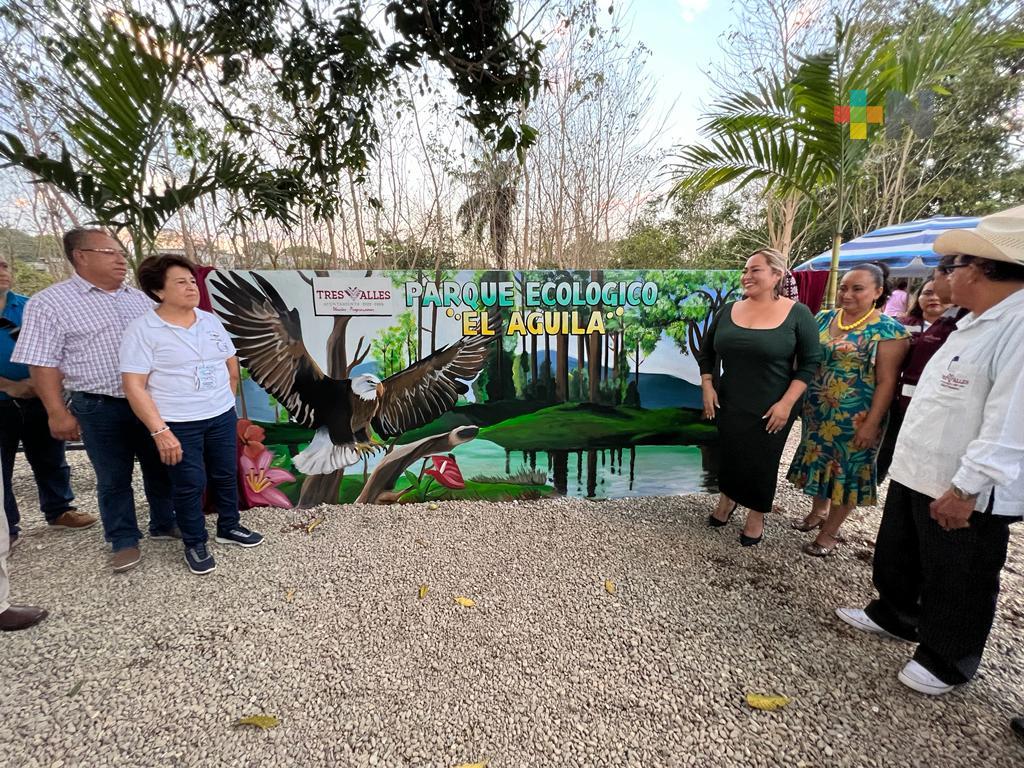 Inauguran parque ecológico El Águila en Tres Valles