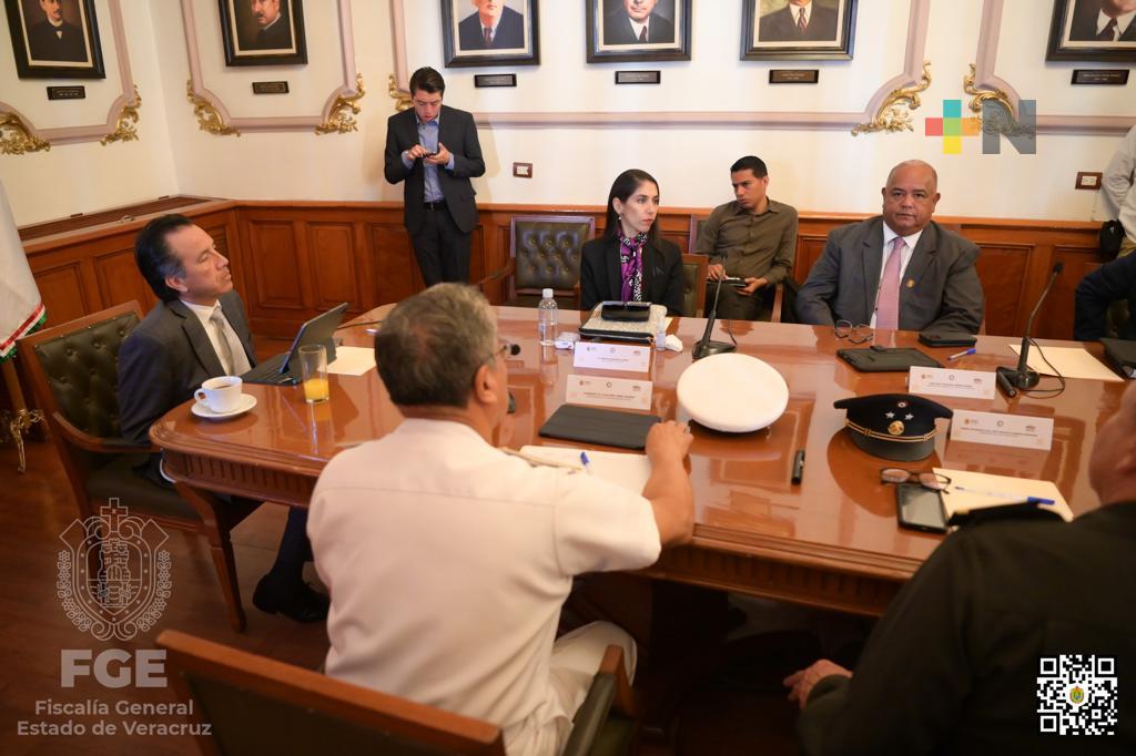 Rinde informe la FGE en la Mesa para Construcción de la Paz