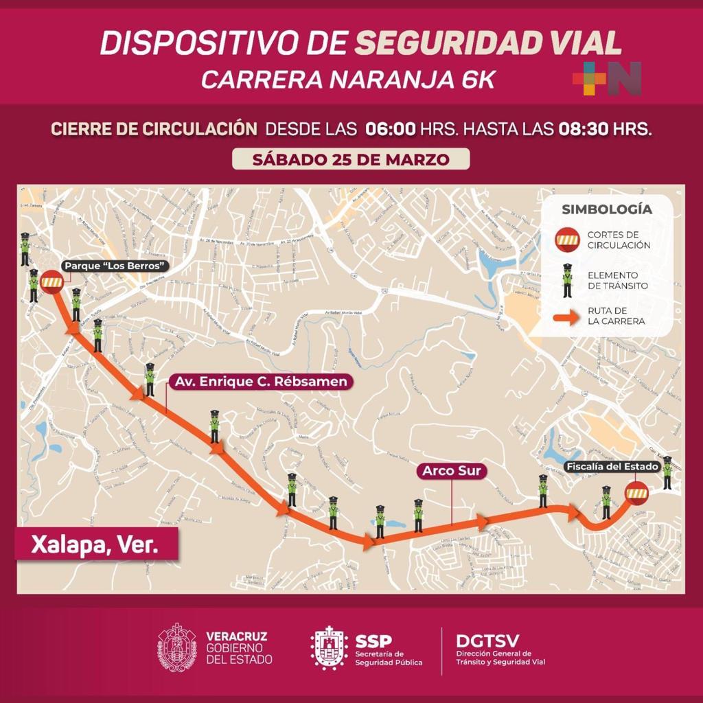 Este sábado cerrada vialidad Los Berros-Fiscalía por carrera 6k