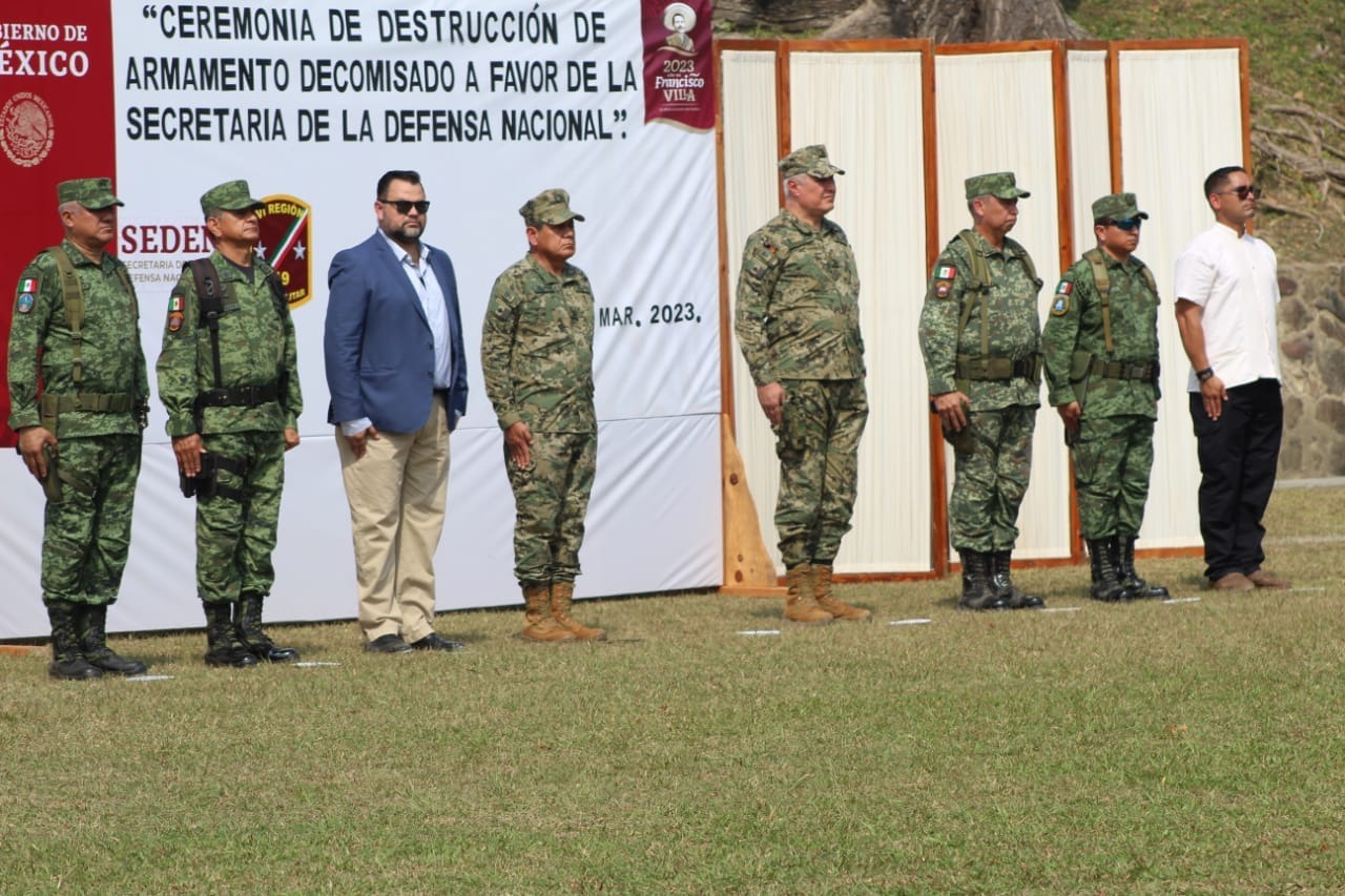 Realiza Sedena destrucción de armamento en Tuxpan