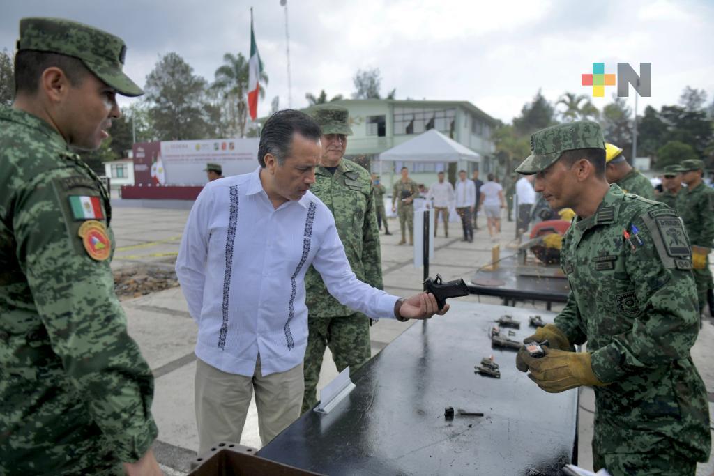 Un arma asegurada y destruida representa vidas salvadas: Cuitláhuac García