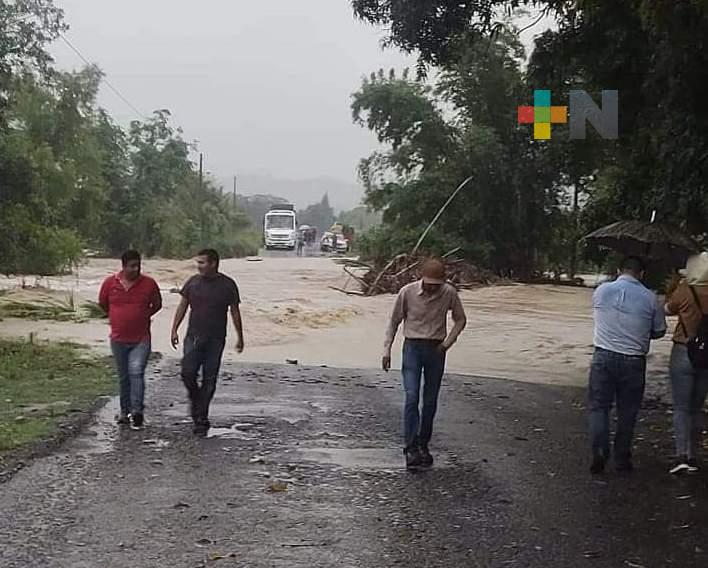 Se reportan fuertes lluvias en sierra de Misantla