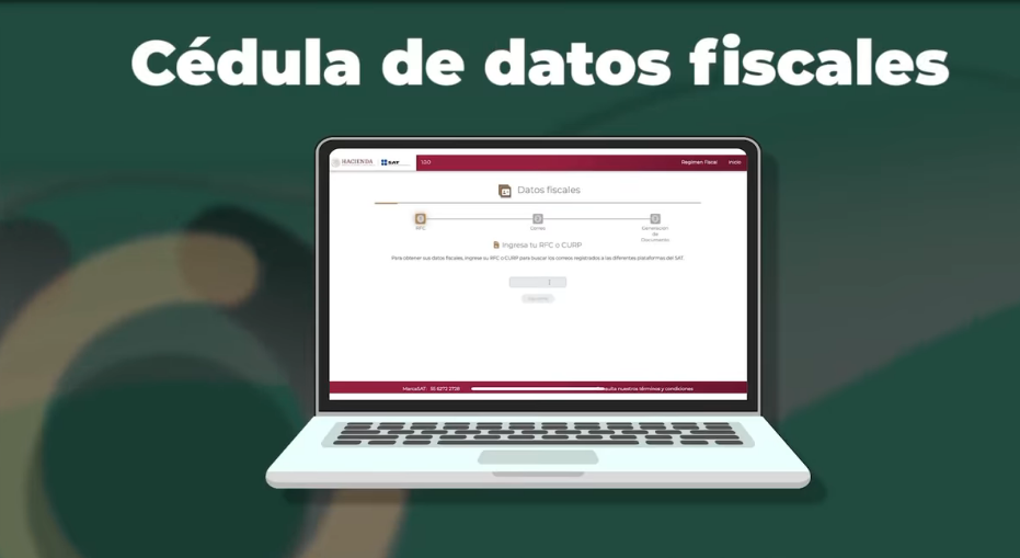 SAT facilita obtención de cédula fiscal con herramienta digital
