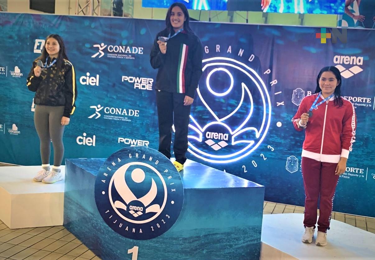 Conquistan nadadores veracruzanos 17 preseas en inicio del Grand Prix 2023