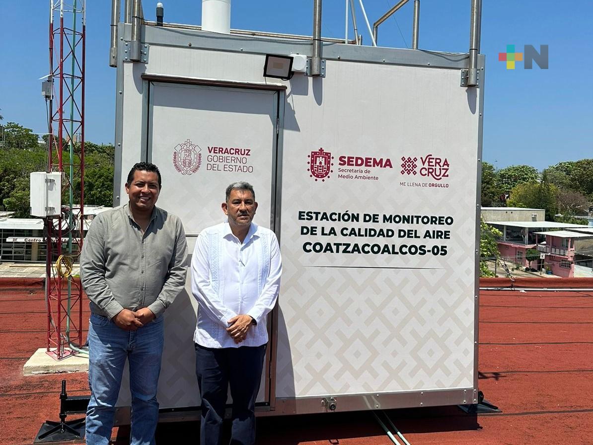 Sedema pone en marcha estación de monitoreo del aire en Coatzacoalcos