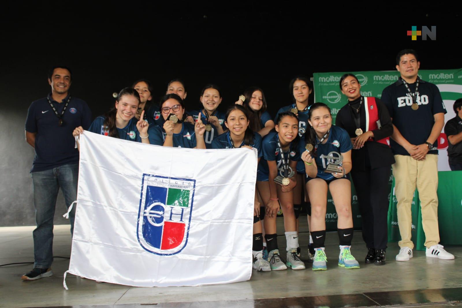 Colegio Euro Hispanoamericano conquista torneo nacional de voleibol