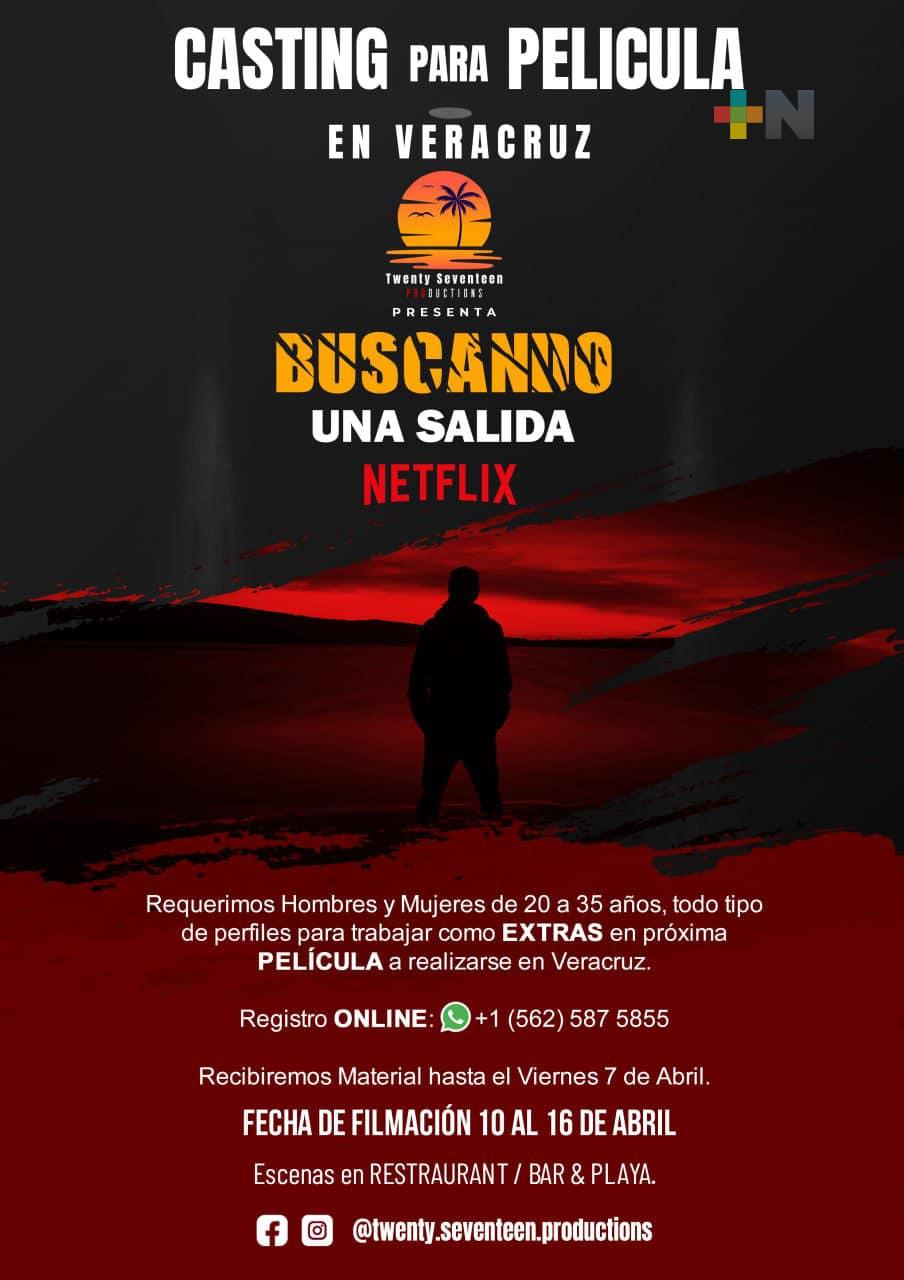 Buscan extras para producción de Netflix en Veracruz