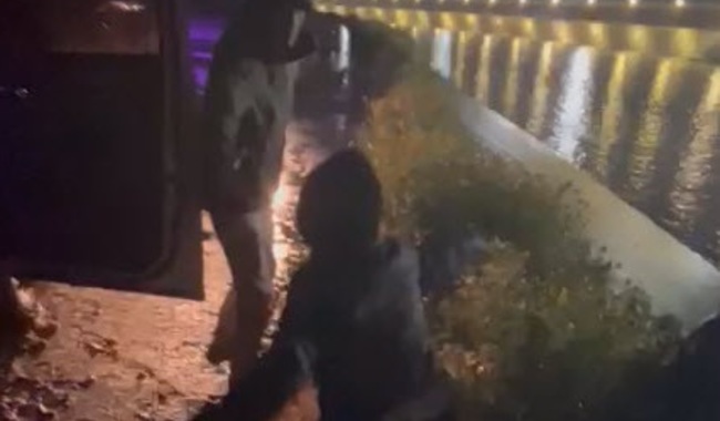 Rescata INM a familia de Angola que estaba en riesgo de ahogarse en Río Tijuana