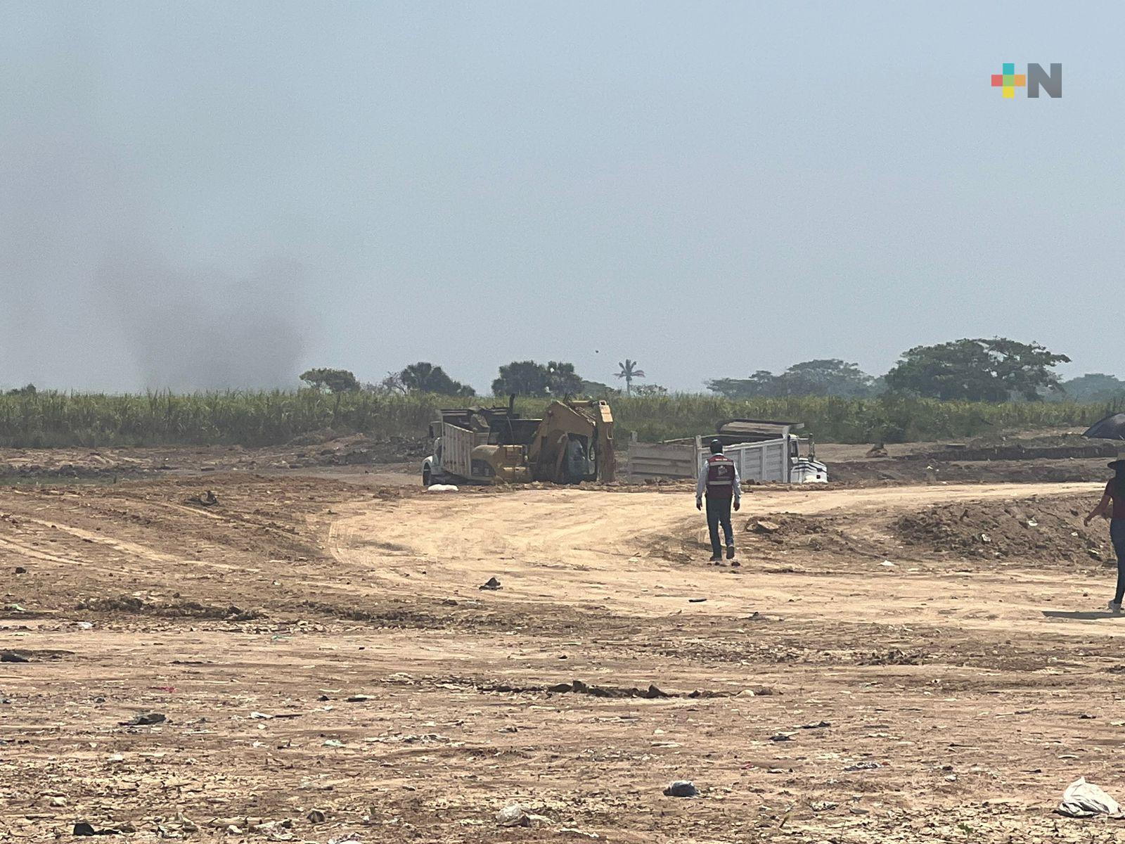 Con relleno sanitario se evitará contaminar mantos freáticos de Cosamaloapan