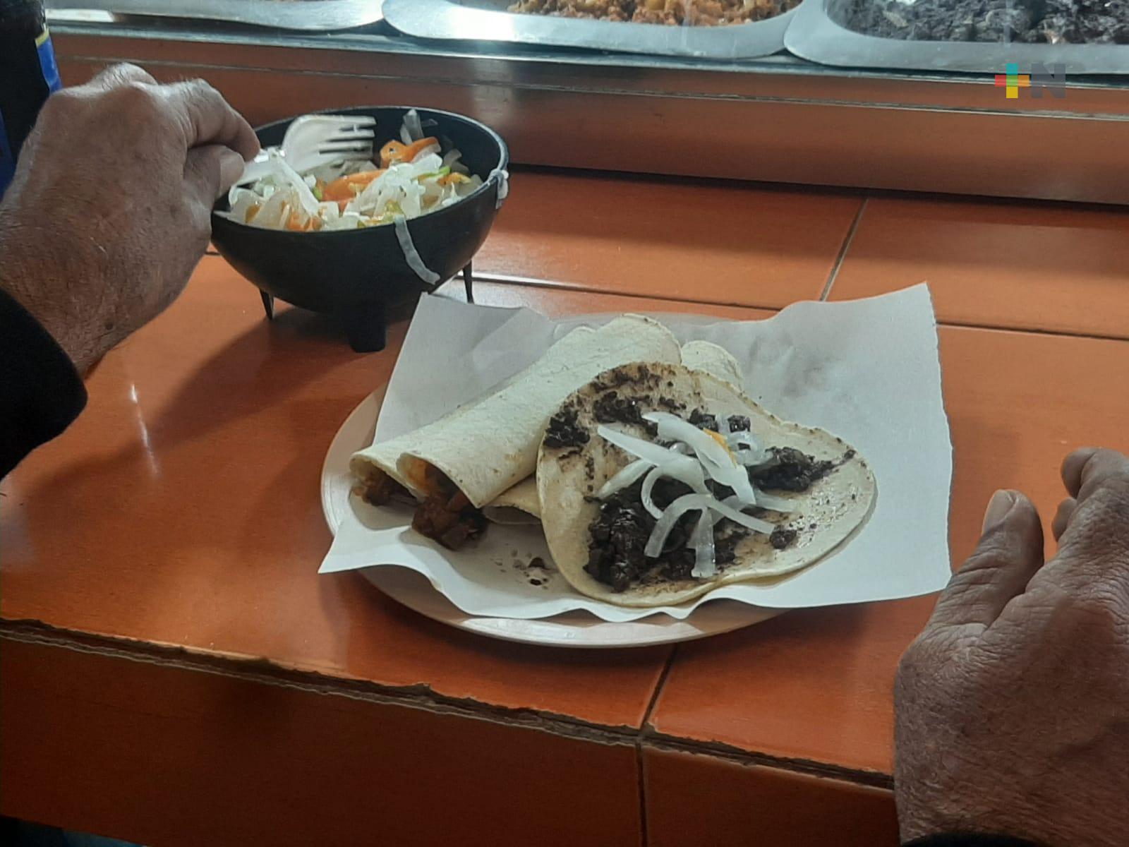 Mantienen precios las taquerías del mercado Hidalgo de Veracruz