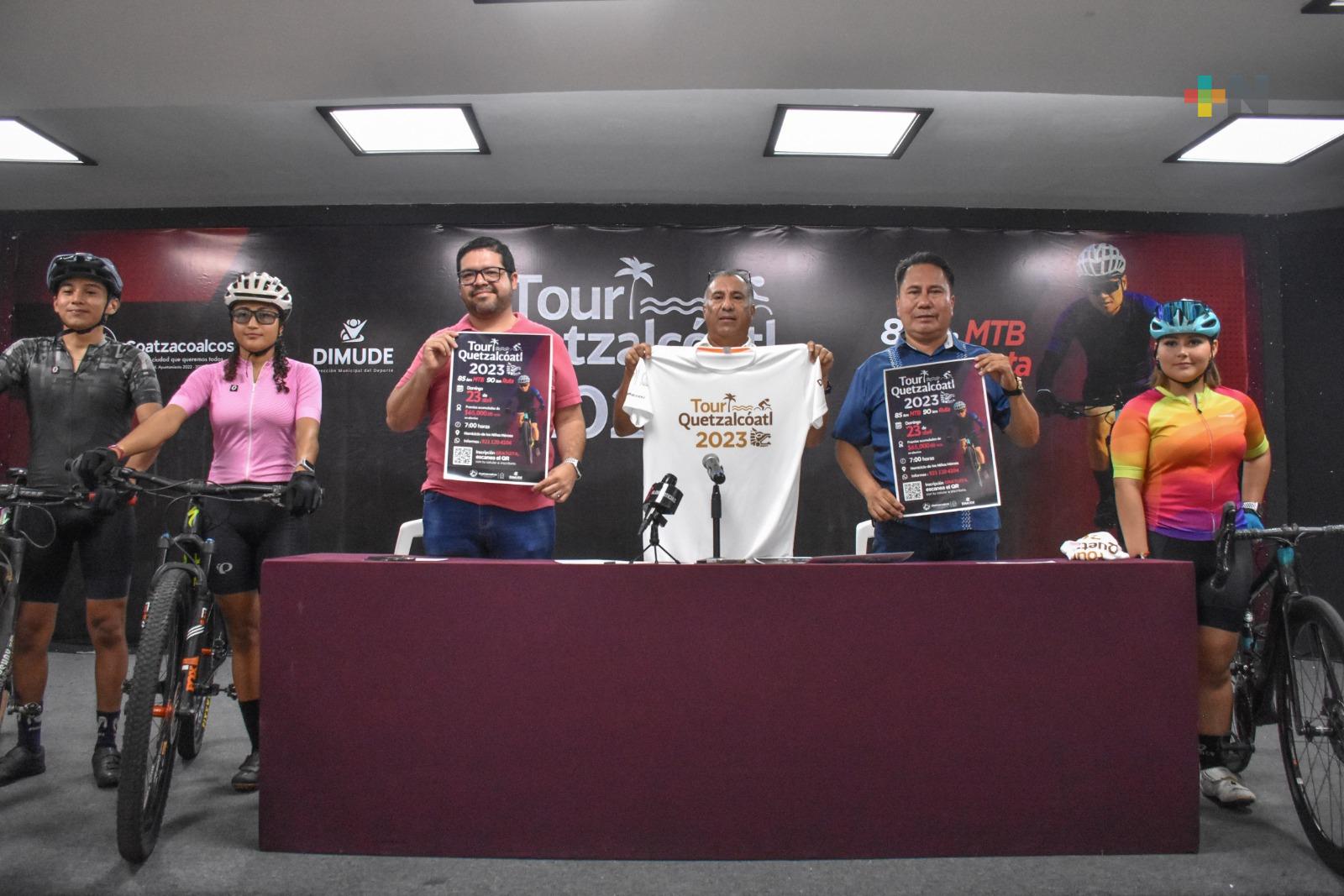 Presentan segunda edición del Tour Quetzalcóatl, en Coatzacoalcos