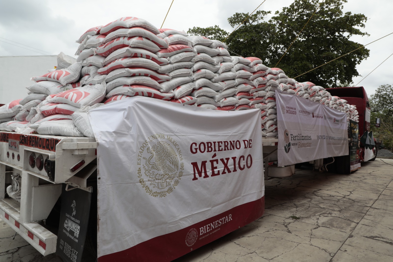 Llegan a Veracruz más de 42 mil toneladas de Fertilizantes para el Bienestar