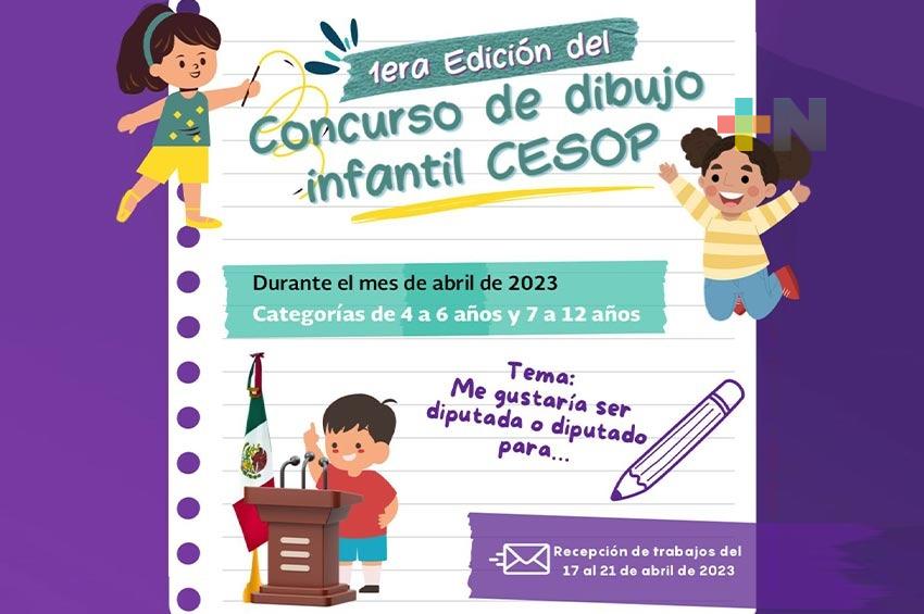 Cámara de Diputados convoca a primera edición del “Concurso de dibujo infantil CESOP”