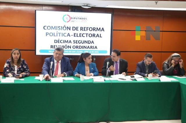 Aprueba Comisión de Reforma Política-Electoral tres dictámenes con exhortos en la materia