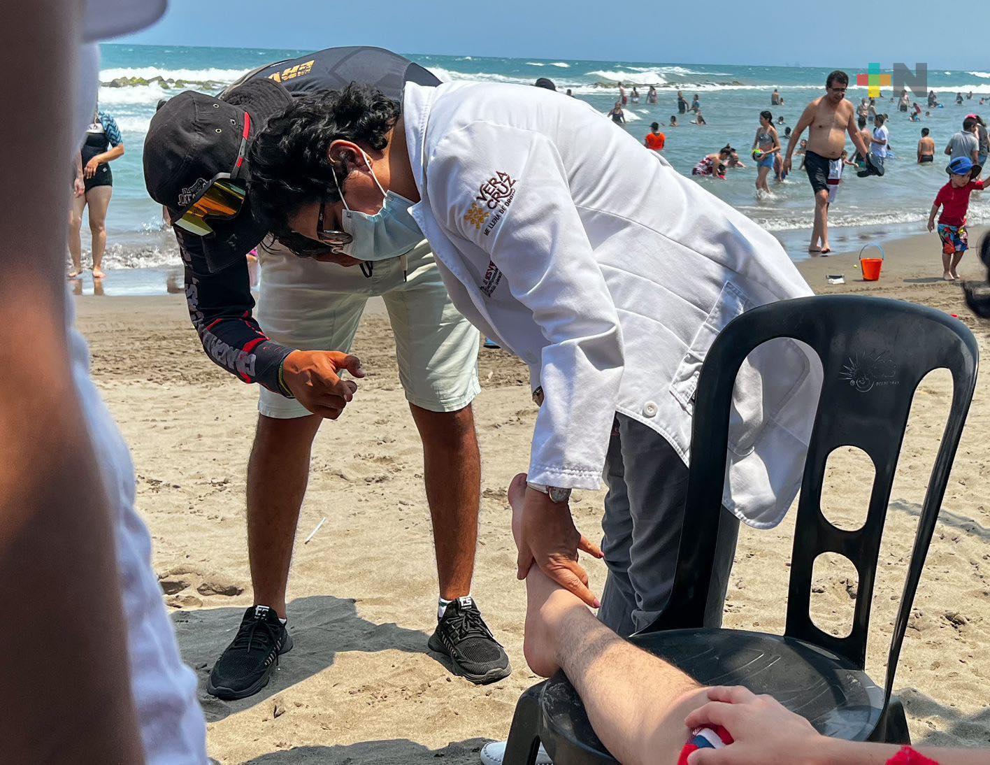 Brinda SS/Sesver seguridad y atención médica a visitantes en Chacalacas y Roca Partida