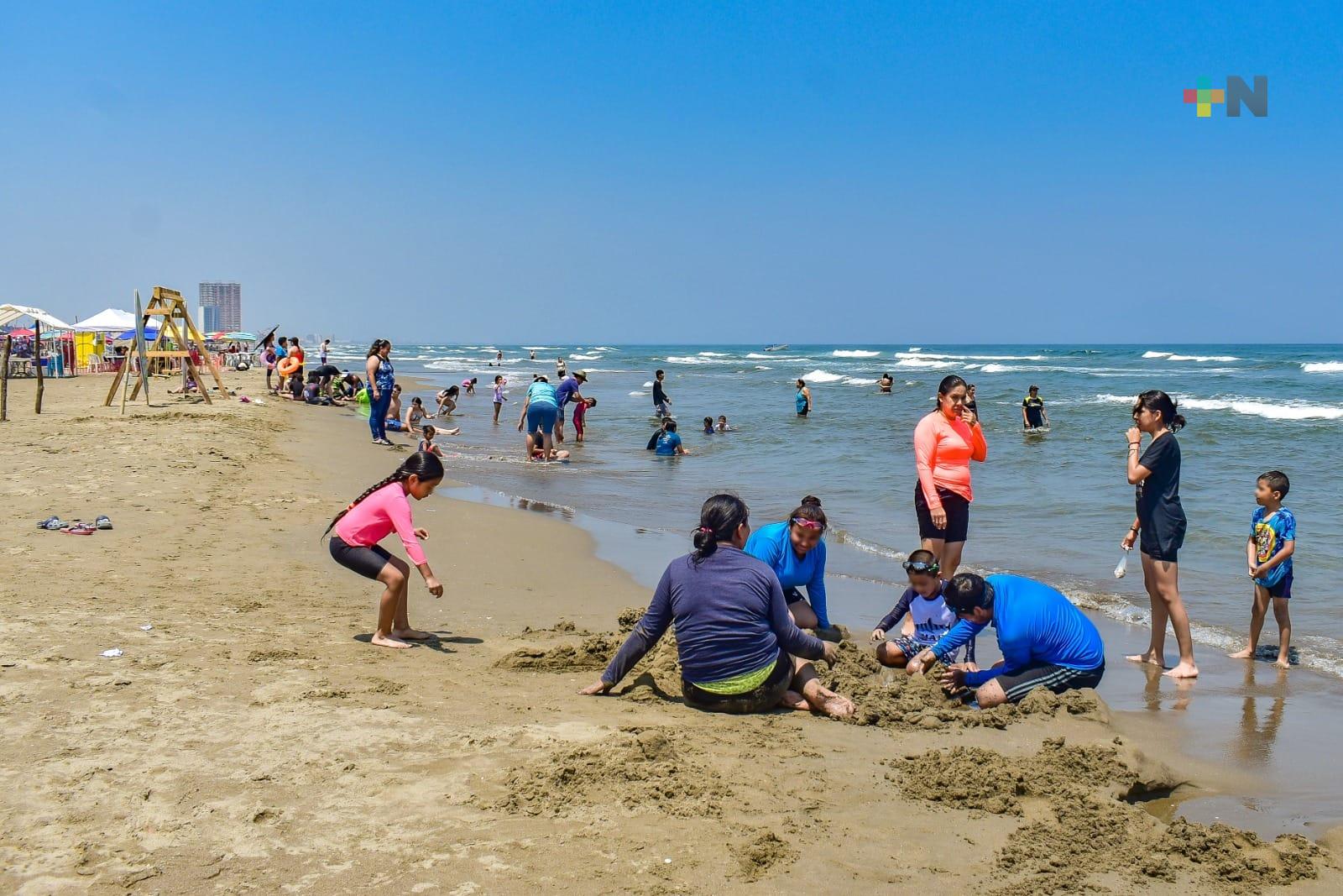 Arrancan actividades de Semana Santa en la gran playa Coatza 2023