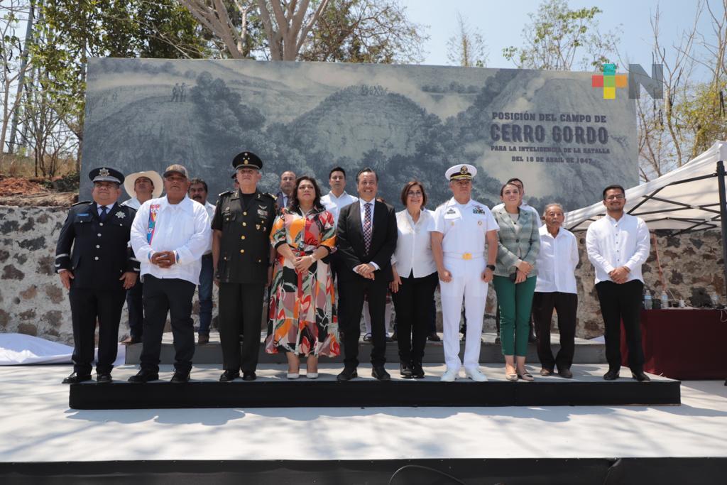 Preside Gobernador conmemoración de 176 aniversario de la Batalla de Cerro Gordo