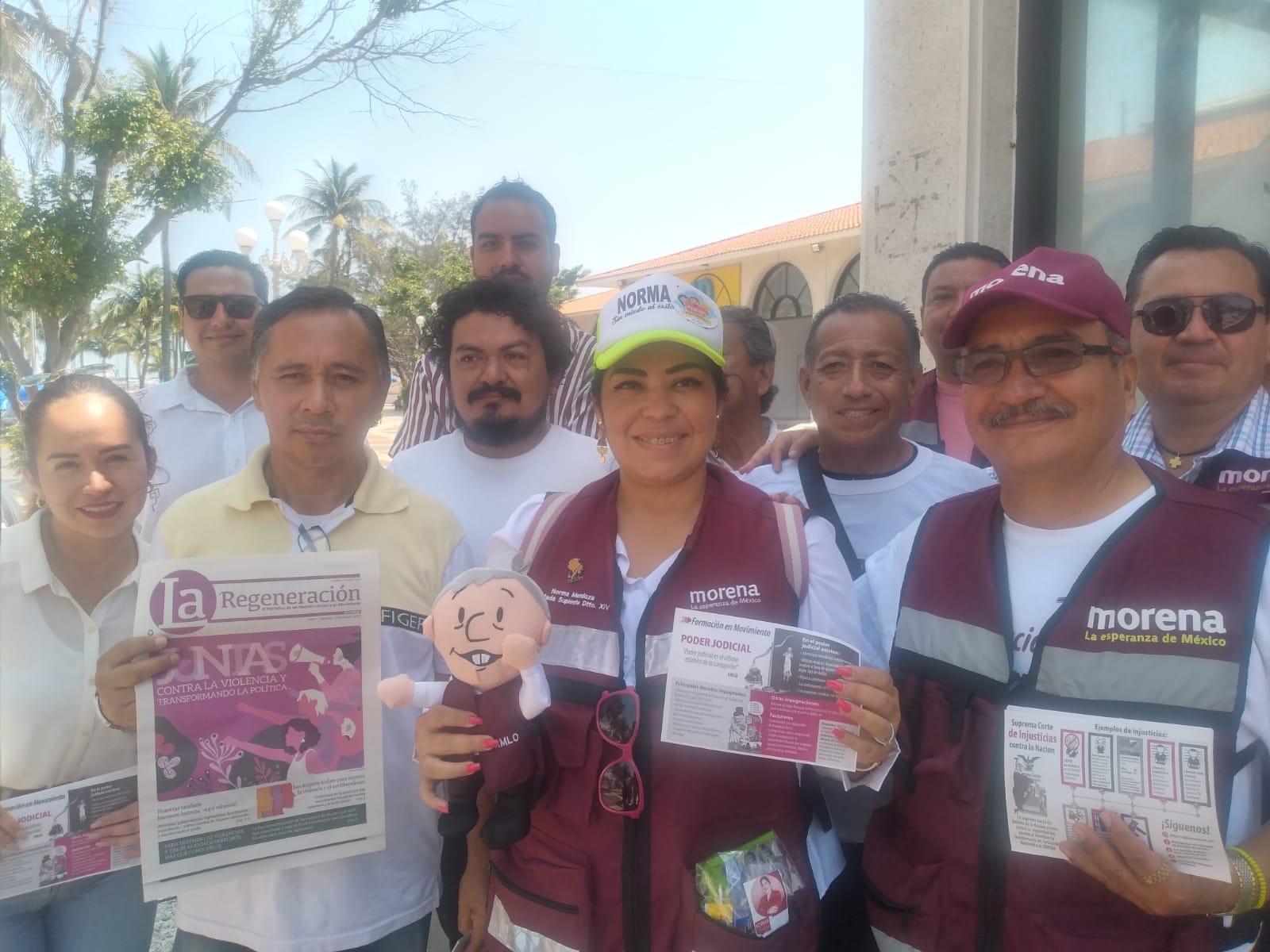 Militantes de Morena realizan jornada estatal informativa