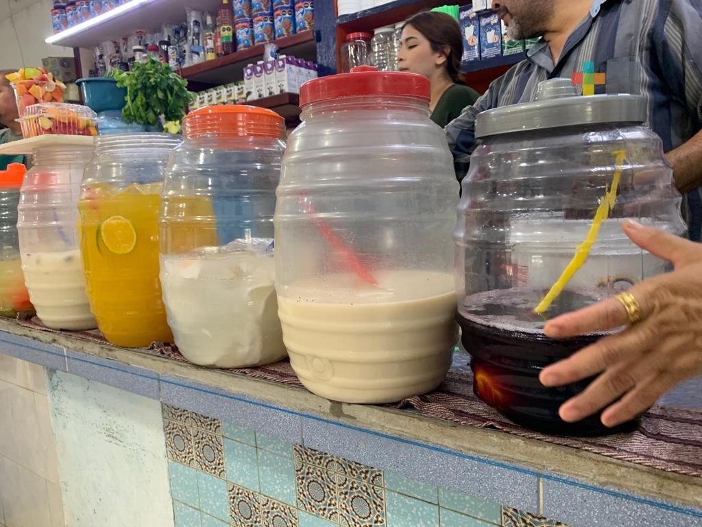 Muy solicitados los jugos y aguas de frutas del mercado Coatzacoalcos por el calor