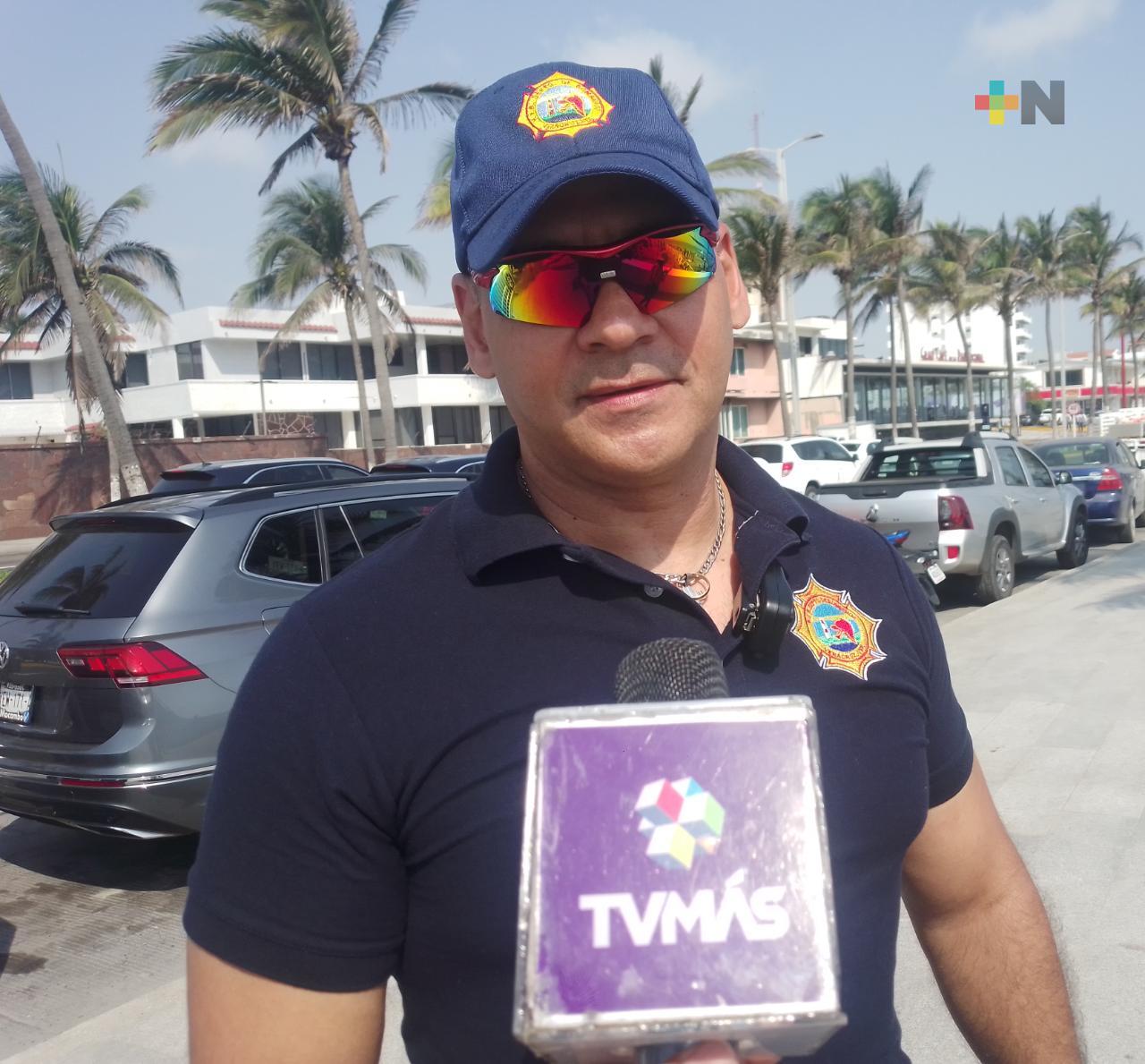 Protección Civil municipal de Veracruz localiza a menor perdido en playa