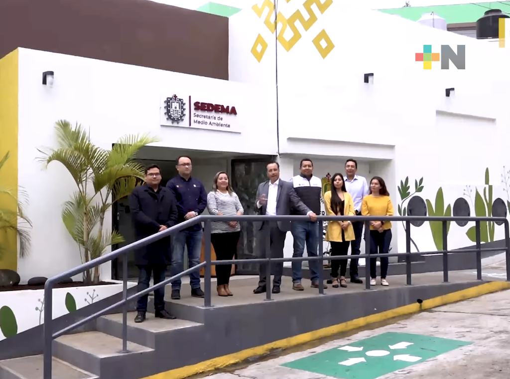Gobernador Cuitláhuac García presenta en redes sociales, las nuevas oficinas de Sedema
