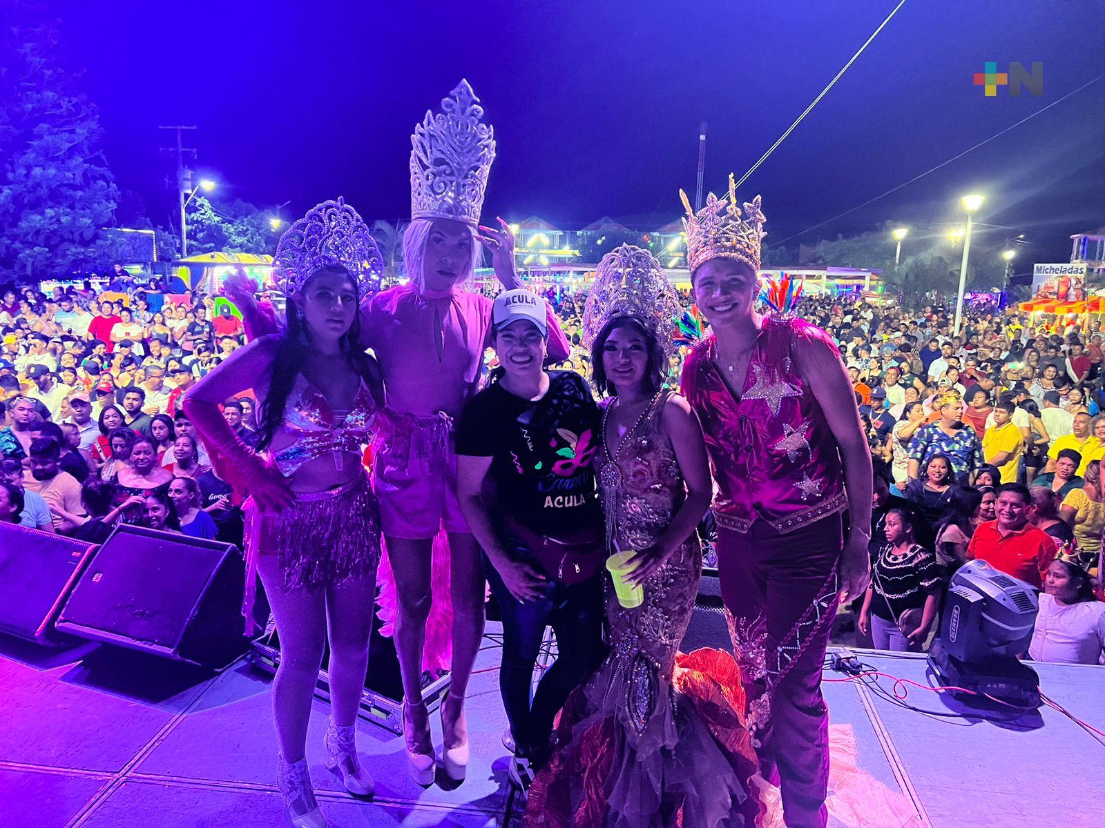 Exitoso carnaval en Acula, Veracruz