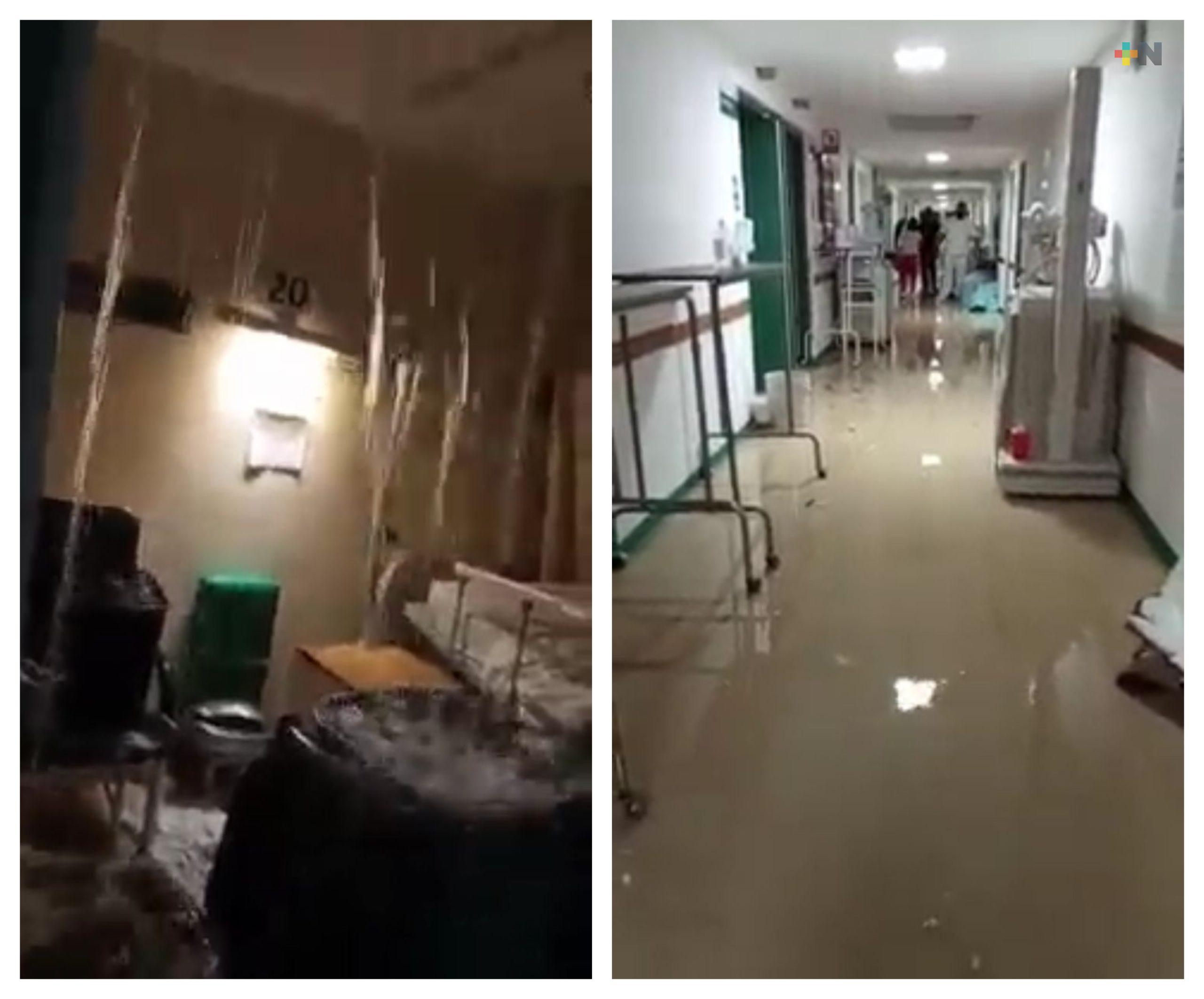 Afectan lluvias a clínica del IMSS en San Andrés Tuxtla