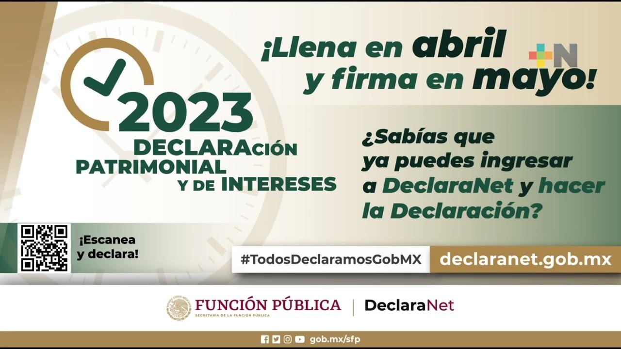 Declaración patrimonial y de intereses 2023 será digital; no se requiere acuse impreso