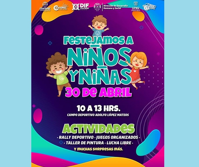 En Coatepec realizarán actividades gratuitas para celebrar el Día del Niño
