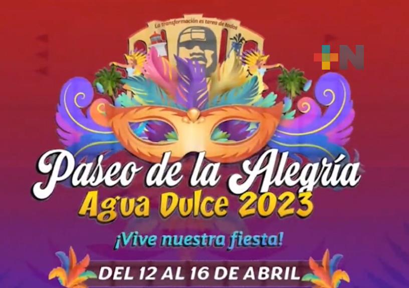 En municipio de Agua Dulce realizarán Paseo de la Alegría