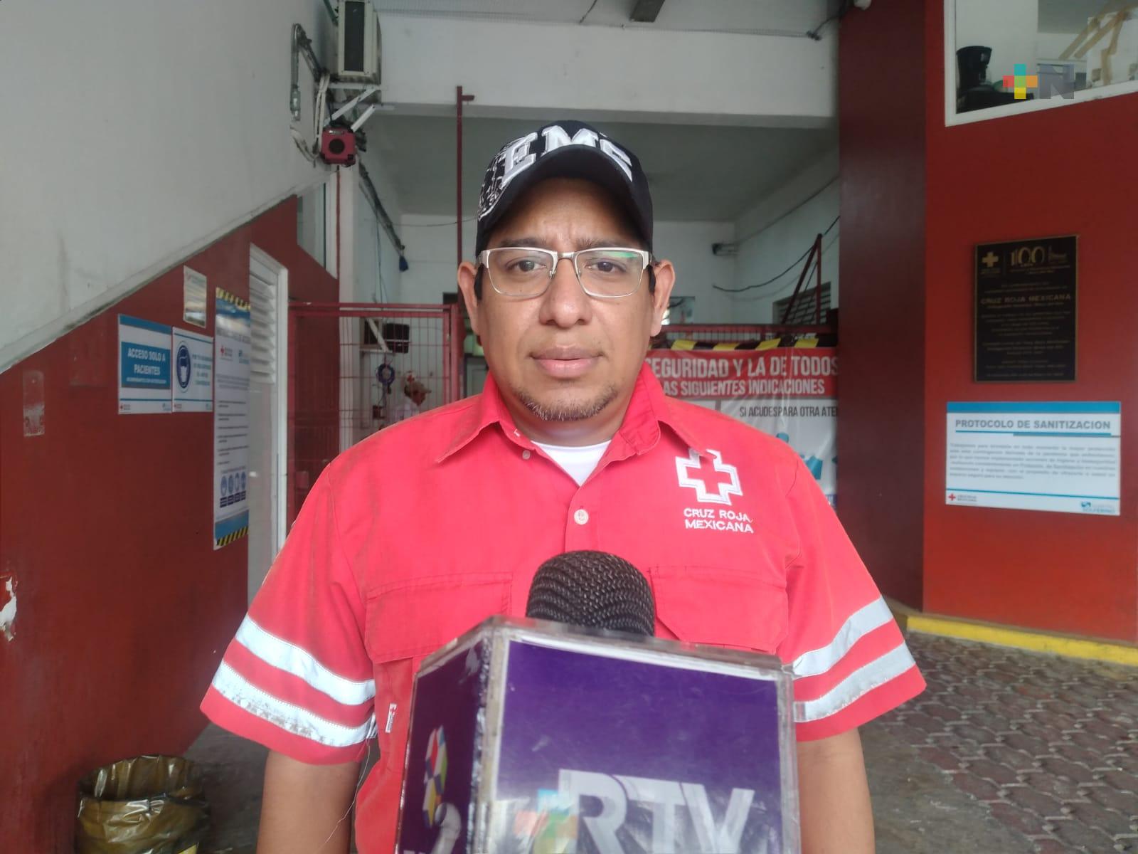 Diez por ciento más emergencias en Cruz Roja durante primera semana vacacional