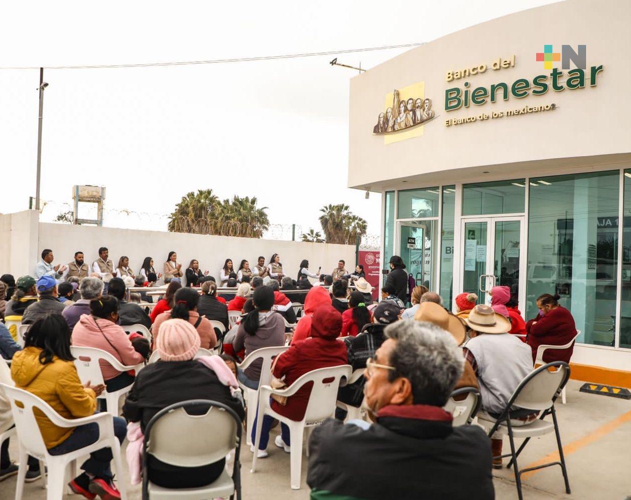 Continúan apoyos del Banco del Bienestar en beneficio a más de 25 millones de hogares