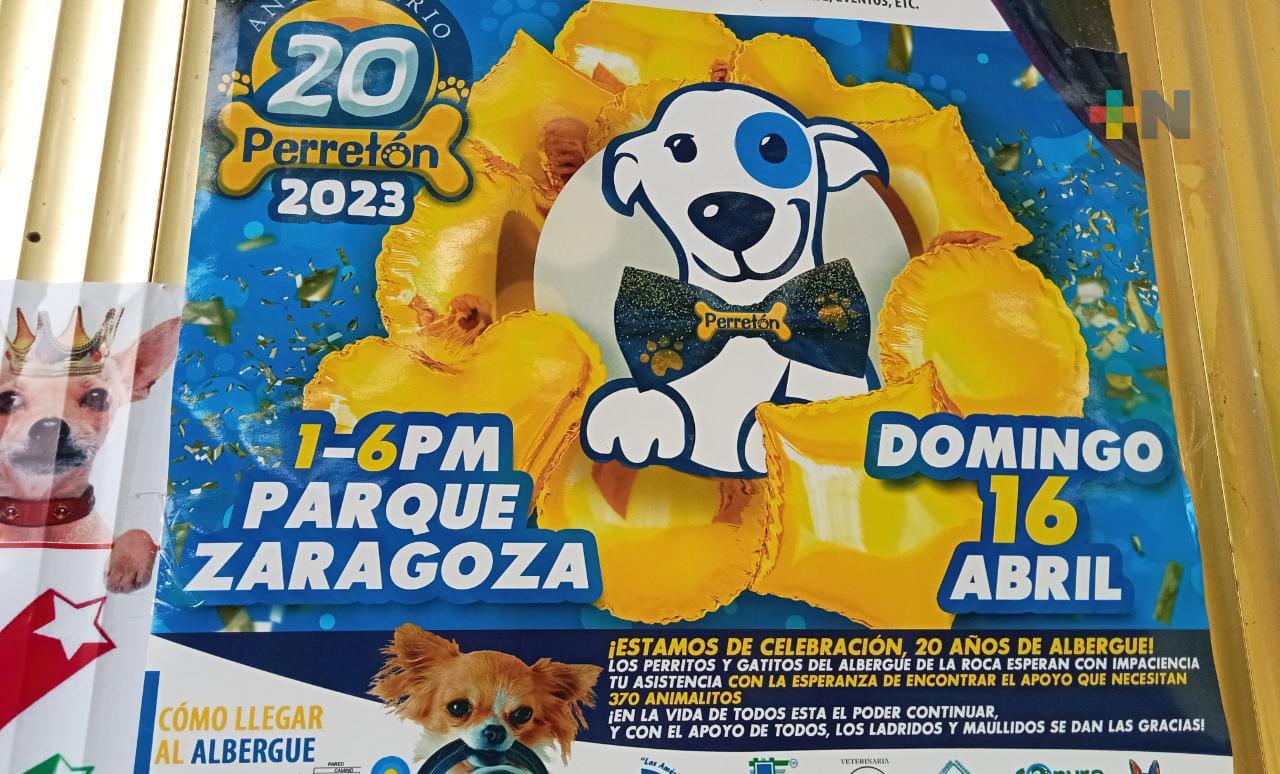 «La roca» cumple 20 años de cuidar perros y gatos, festeja invitando a donar alimento