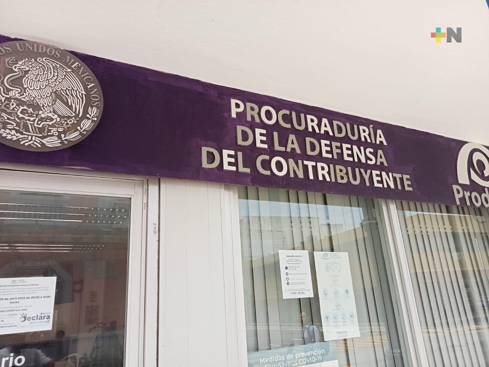 Prodecon atenderá contribuyentes el sábado 29 de abril