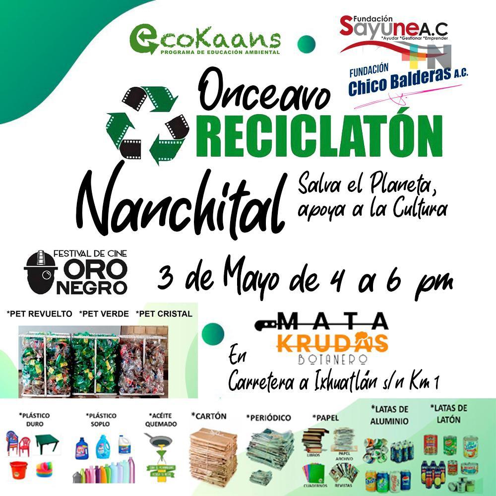 Se realizará reciclatón en Nanchital con acopio de gran variedad de materiales