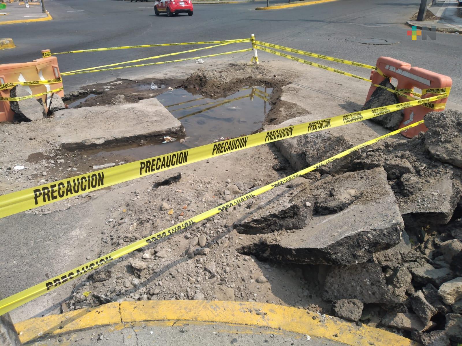 Colonos porteños inconformes con reparación inconclusa de Grupo MAS