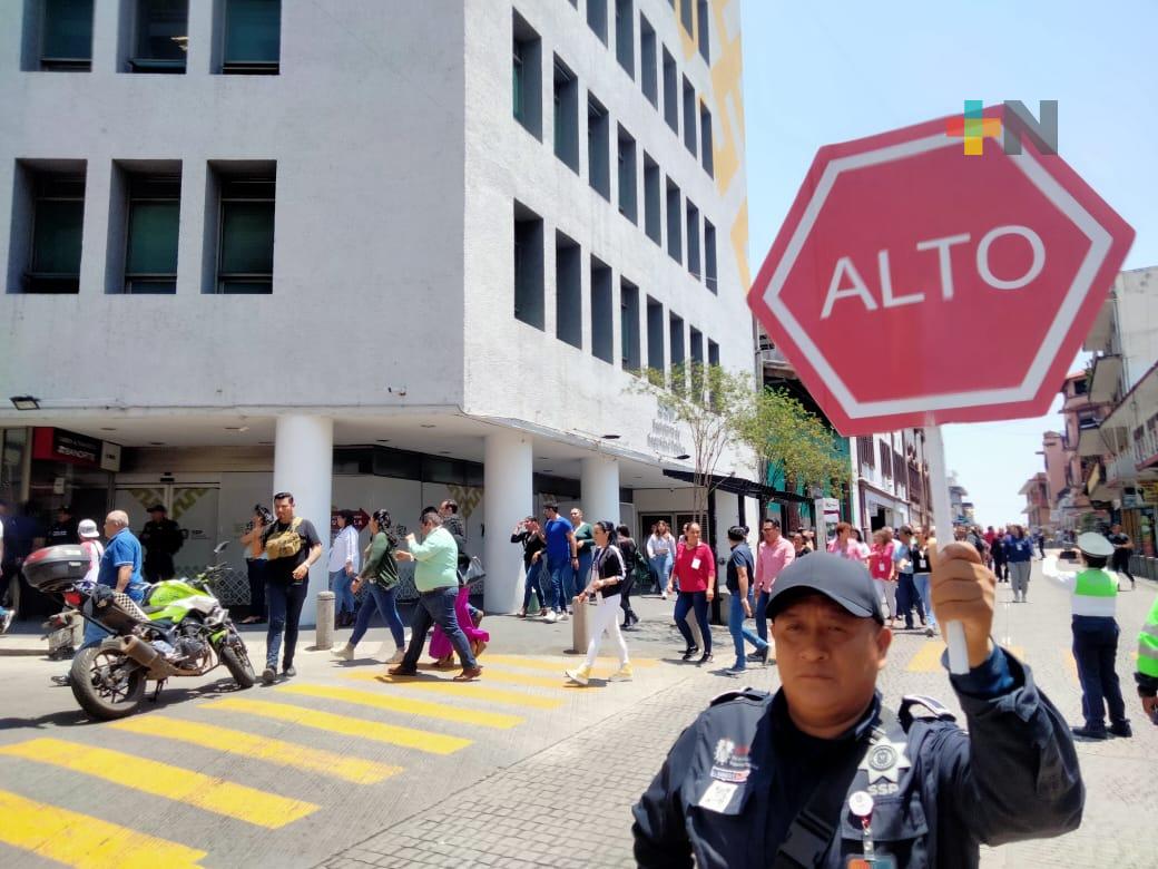 SSP realiza simulacro de sismo en Torre Central