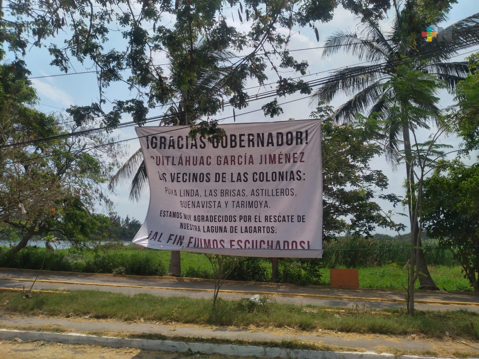 Vecinos de laguna Lagartos satisfechos con su rescate y la recuperación de la fauna