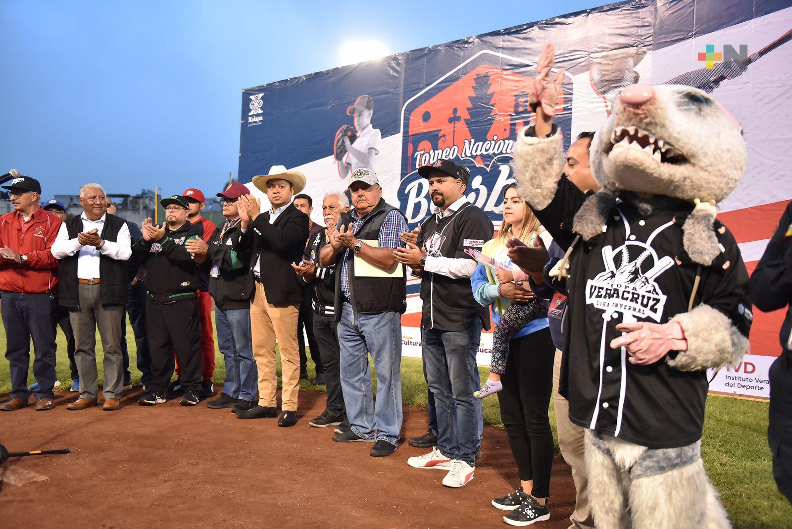 En Xalapa inauguran Torneo Nacional de Beisbol U-13