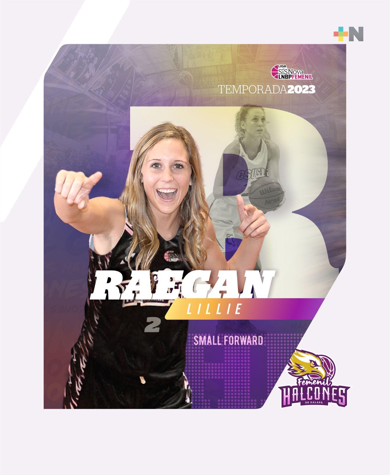 Raegan Lillie defenderá el plumaje de Halcones de Xalapa femenil