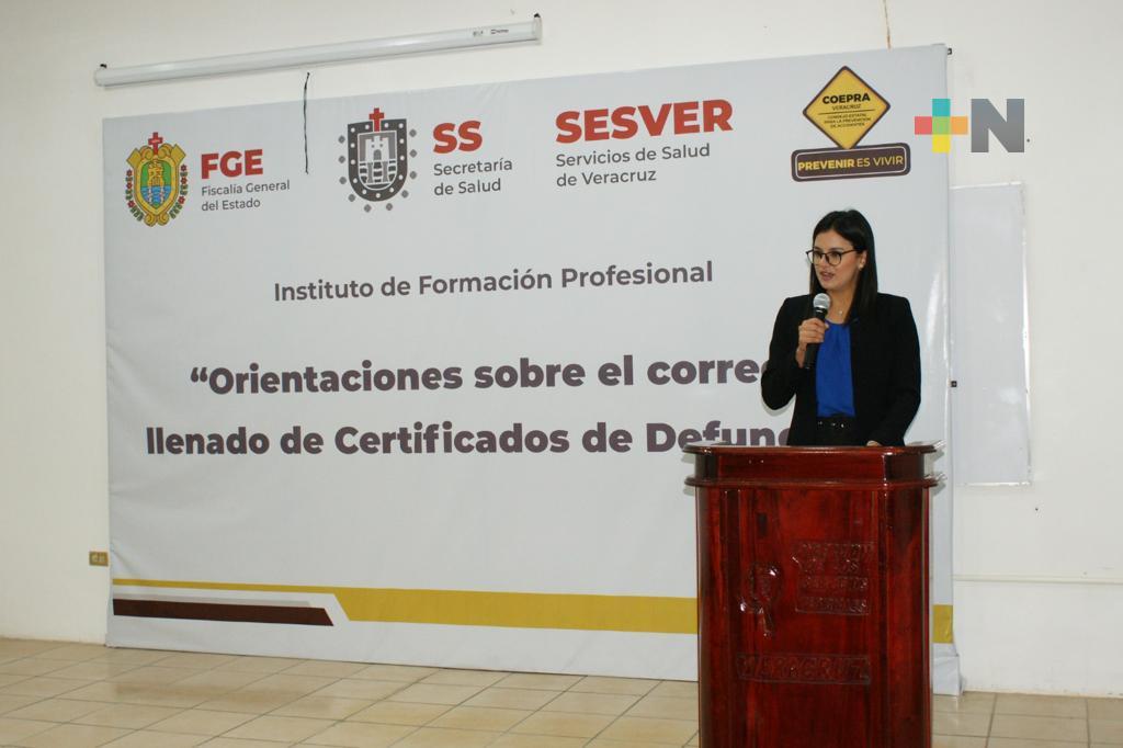 Realiza FGE capacitación sobre correcto llenado de Certificaciones de defunción