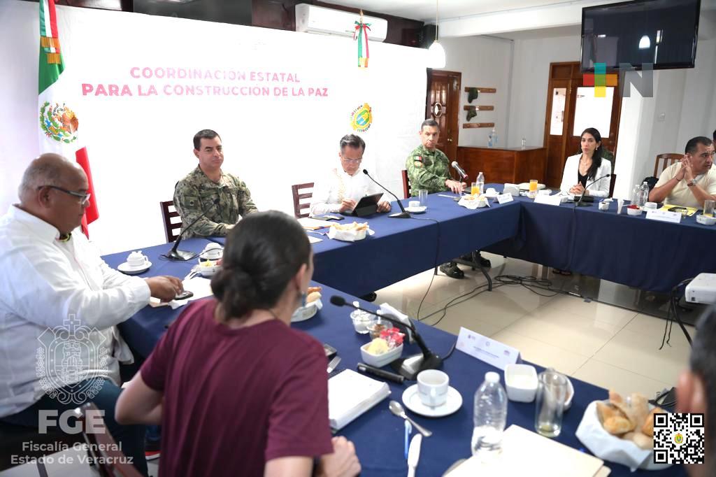 En Coatzacoalcos sesionó la Mesa para la Construcción de la Paz