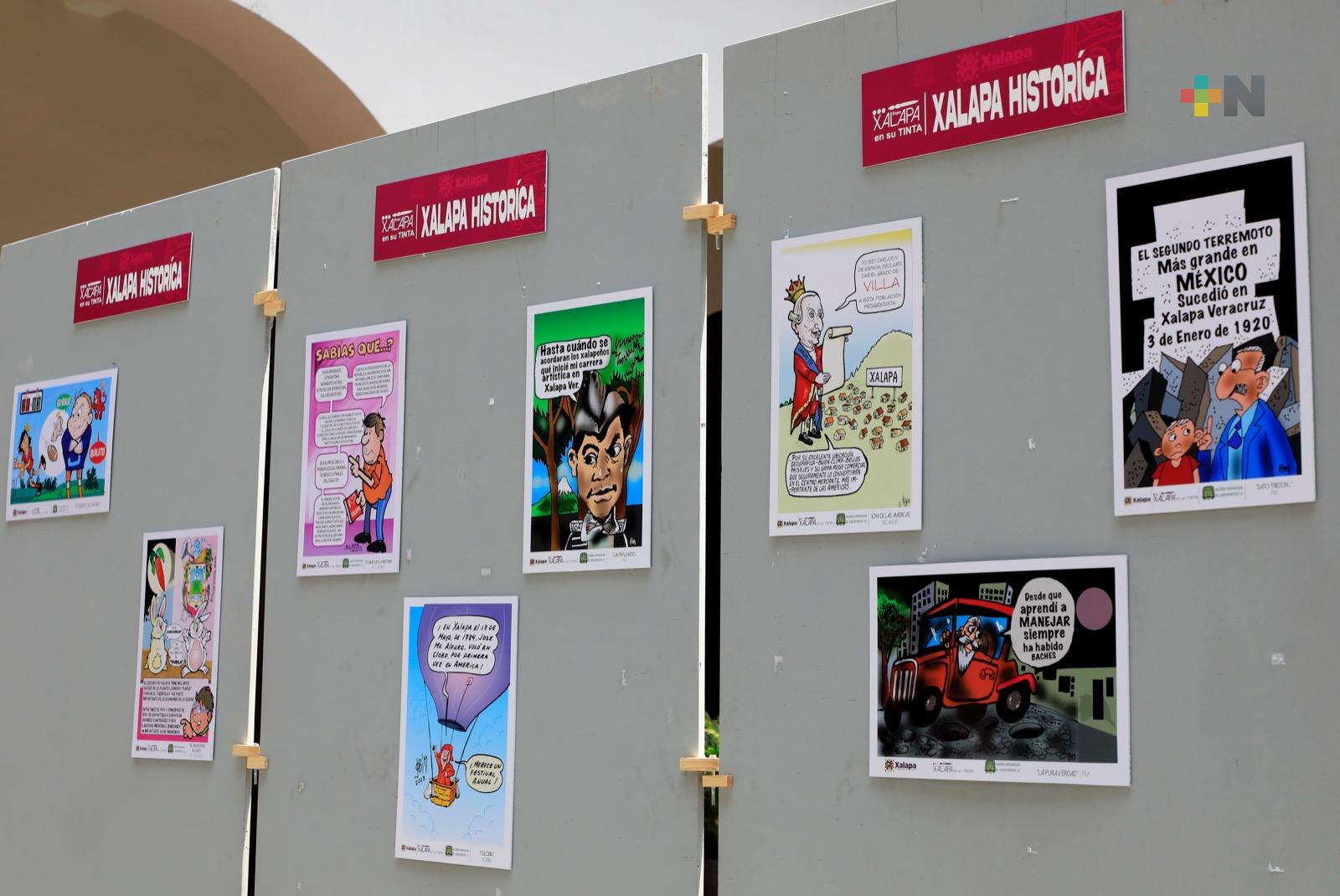 Inauguran exposición de caricaturas «Xalapa en su Tinta»