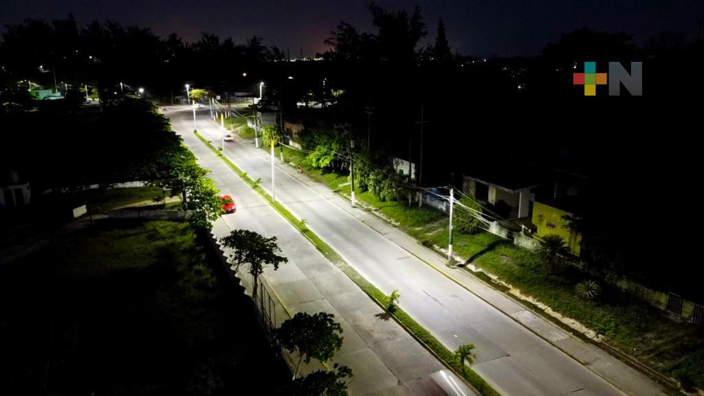 Instalan más de 2 mil lámparas Led en Nanchital